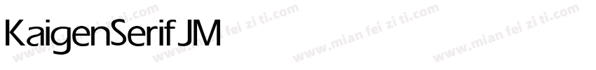 KaigenSerifJ Medium字体转换